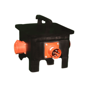 Sabot distri tétra P17dij63A diff réglable-->2 x P17 32Afusible