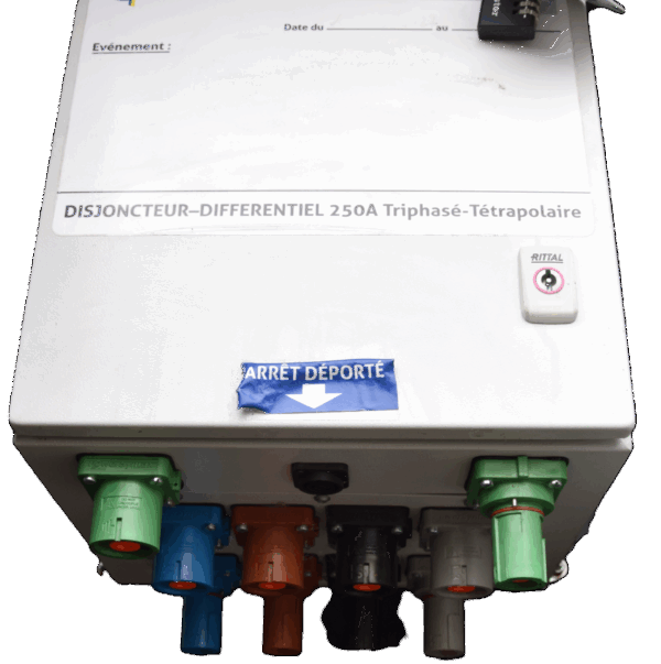 Coffret Disj.-diff. régl. 250A 4pôles connecteur 400A IN OUT – Image 3