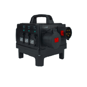 Sabot distri tétra LOOP in-out P17 32A/DD30mA--> 6xPC16aD IP54