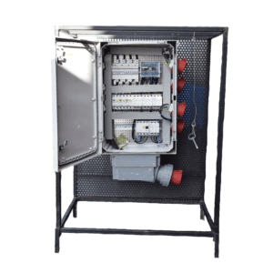 Alternative view of Armoire distri tétra IN 125A-->out 4 x P17 32A fu.+ 3xPC NF 230V